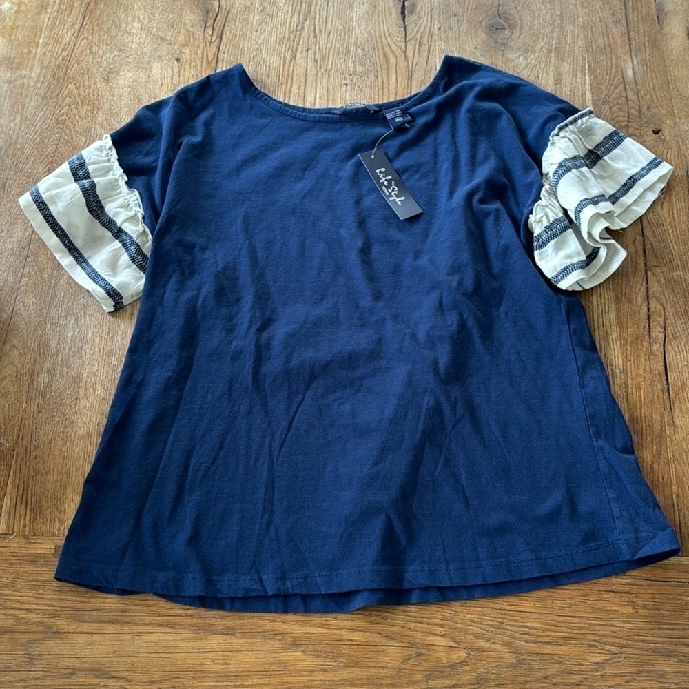LIFE STYLE PETITE BLOUSE
